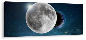 Tablou - Pământul în eclipsa de lună (120x50 cm)
