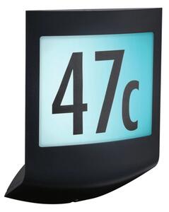 Paulmann 94513 - RGBW LED/8,2W IP44, placă iluminată reglabilă pentru număr de casă PADEA 230V