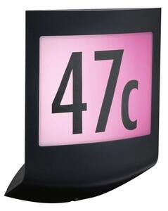Paulmann 94513 - RGBW LED/8,2W IP44, placă iluminată reglabilă pentru număr de casă PADEA 230V