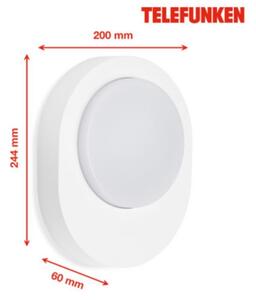 Aplică LED de exterior Telefunken 312006TF LED/8W/230V IP44 alb