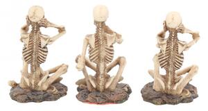 Set statuete Trei schelete intelepte 8.5 cm