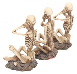 Set statuete Trei schelete intelepte 8.5 cm