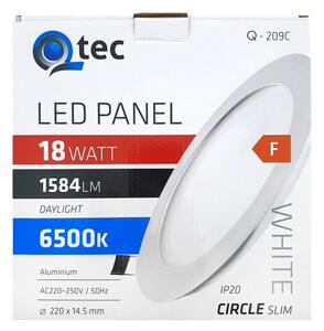 Corp de iluminat LED încastrat QTEC LED/18W/230V 6500K