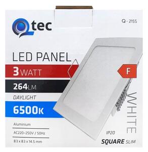 Corp de iluminat LED încastrat QTEC LED/3W/230V 6500K