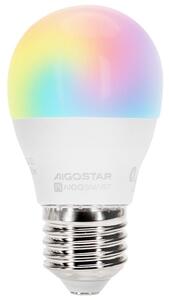 Bec LED RGBW Aigostar G45 E27/6,5W/230V 2700-6500K