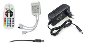 Bandă LED RGB 2x5m LED/4,8W/230V + telecomandă