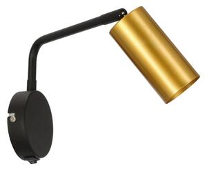 Lampă de perete TINA 1xGU10/15W/230V neagră/aurie