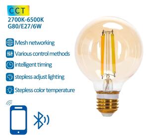 Bec LED Aigostar FILAMENT G80 E27/6W/230V 2700-6500K