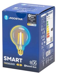 Bec LED Aigostar FILAMENT G95 E27/6W/230V 2700-6500K
