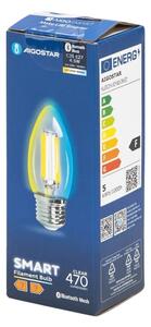 Bec LED Aigostar FILAMENT C35 E27/4,5W/230V 2700-6500K