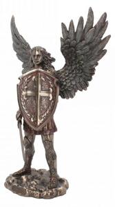 Statueta Arhanghelul Mihail cu Scut si Sabie 36 cm