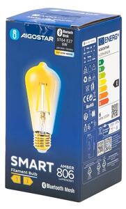 Bec LED Aigostar FILAMENT ST64 E27/6W/230V 2700-6500K