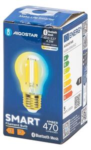 Bec LED Aigostar FILAMENT G45 E27/4,5W/230V 2700-6500K