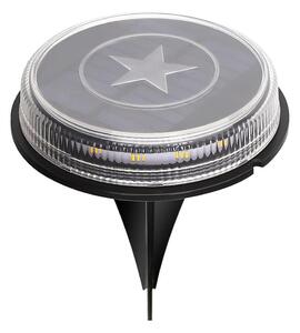 Lampă LED solară LED/0,6W/5,5V 24,5 cm 3200K IP66 negru
