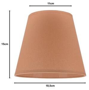 Duolla - Abajur pentru lampă de birou SOFIA XS E14 pr. 18,5 cm maro