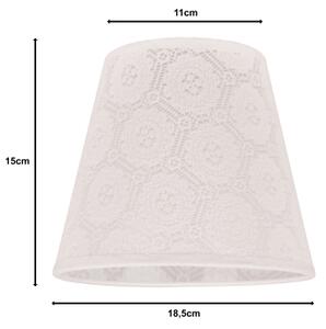 Duolla - Abajur pentru lampă de birou SOFIA XS E14 pr. 18,5 cm alb