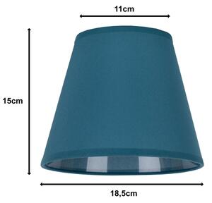 Duolla - Abajur pentru lampă de birou SOFIA XS E14 pr. 18,5 cm turcoaz