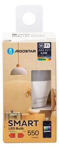 Bec LED RGBW dimabil Aigostar G45 E27/6,5W/230V 2700-6500K Wi-Fi