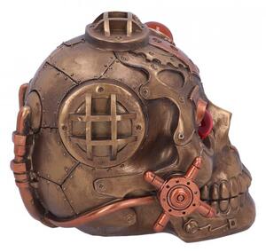 Statueta craniu steampunk Sub presiune 14.5 cm