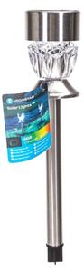 Lampă LED RGB solară Aigostar LED/0,006W/1,2V 35,5 cm crom IP44