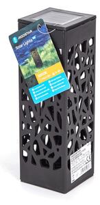 Aigostar - Lampă solară LED, 0,006W/1,2V, 28,5 cm, negru, 3000K, IP44