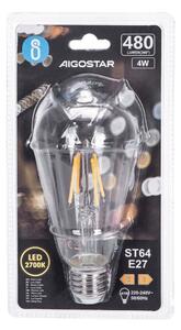 Bec LED Aigostar FILAMENT ST64 E27/4W/230V 2700K