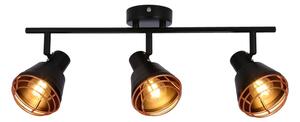 Spot NERIA 3xE14/40W/230V negru/cupru