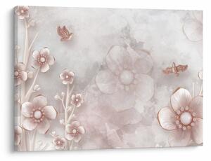 Tablou - Flori roz (70x50 cm)