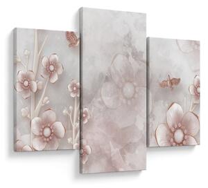 Tablou - Flori roz (90x60 cm)