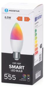 Bec LED RGBW dimabil Aigostar C37 E27/6,5W/230V 2700-6500K Wi-Fi