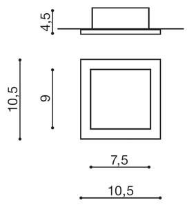 Azzardo AZ2801 - Lampă încastrată MINORKA 1xGU10/50W/230V