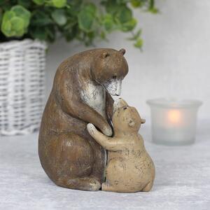 Set statuete Familia de Ursi - mami si copil 11.5 cm