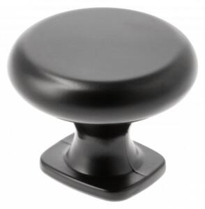 Buton pentru mobila Lorena, finisaj negru mat GT, D:33 mm