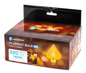 Bec LED FILAMENT Aigostar E27/4W/230V 1800K inimă