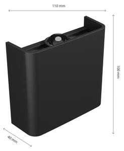 Aplică LED de exterior LUNARIX LED/2W/230V 3000-6000K CRI 90 IP54 negru