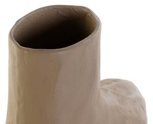 Vaza Organic din aluminiu bej 27x9x30 cm