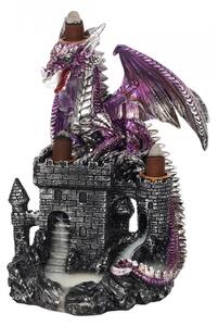 Suport conuri tamaie backflow Dragon pe Castel - violet