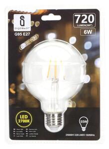 Bec LED Aigostar FILAMENT G95 E27/6W/230V 2700K