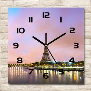 Ceas din sticlă pătrat Turnul Eiffel din Paris