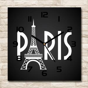 Ceas din sticlă pătrat Paris