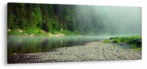 Tablou - Râu lângă pădure (120x50 cm)