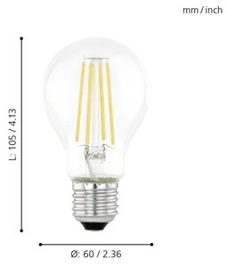Bec LED cu senzor Eglo 11886 VINTAGE A60 E27/6W/230V 3000K