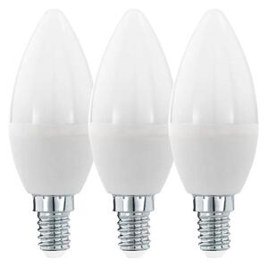 SET 3x bec LED Eglo 12884 C37 E14/6W/230V 3000K