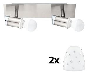 Spot LED Eglo MY CHOICE 2xE14/4W/230V crom/alb