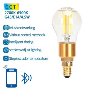 Bec LED Aigostar FILAMENT G45 E14/4,5W/230V 2700-6500K