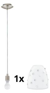 Lustră LED pe cablu Eglo MY CHOICE 1xE14/4W/230V crom/alb