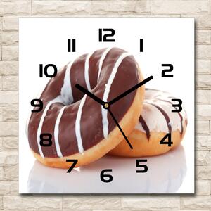 Ceas din sticlă pătrat Gogoși cu ciocolată