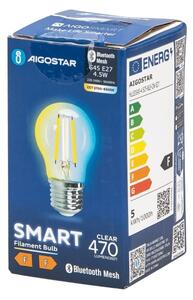 Bec LED Aigostar FILAMENT G45 E27/4,5W/230V 2700-6500K