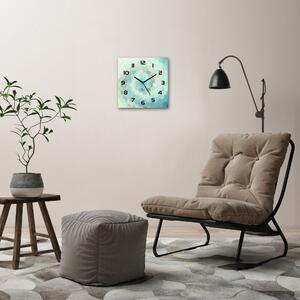 Ceas de sticlă pe perete pătrat Abstracție de fundal