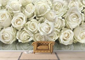 Fototapet. Reflectia Trandafirilor Albi. Art.01233